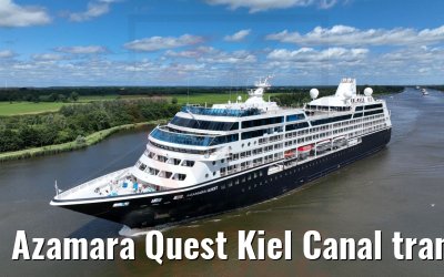 Azamara Quest Kiel Canal transit 09.07.2022