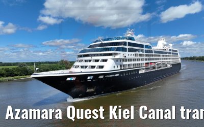 Azamara Quest Kiel Canal transit 09.07.2022