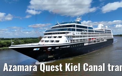 Azamara Quest Kiel Canal transit 09.07.2022