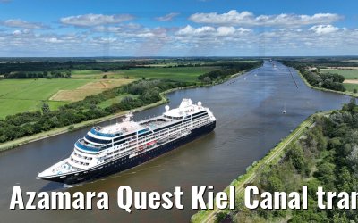 Azamara Quest Kiel Canal transit 09.07.2022
