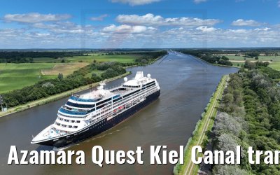 Azamara Quest Kiel Canal transit 09.07.2022