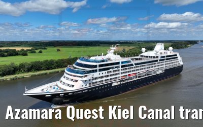 Azamara Quest Kiel Canal transit 09.07.2022