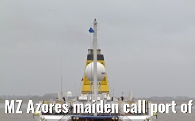 MZ Azores maiden call port of Bremerhaven, 16. March 2014