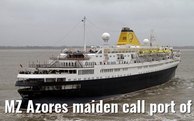 MZ Azores maiden call port of Bremerhaven, 16. March 2014