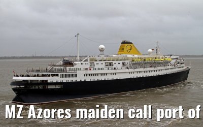 MZ Azores maiden call port of Bremerhaven, 16. March 2014