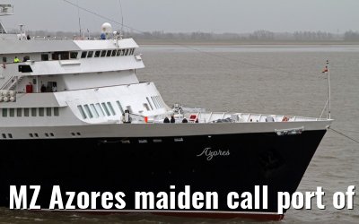 MZ Azores maiden call port of Bremerhaven, 16. March 2014