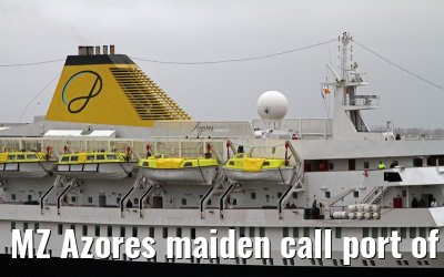 MZ Azores maiden call port of Bremerhaven, 16. March 2014
