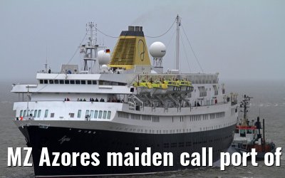 MZ Azores maiden call port of Bremerhaven, 16. March 2014