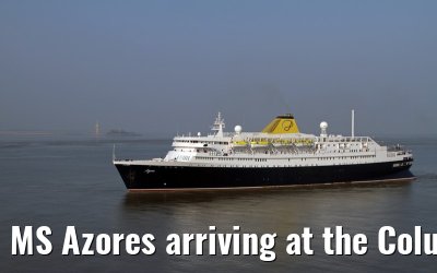MS Azores arriving at the Columbus Cruise Center Bremerhaven, 03.04.2014