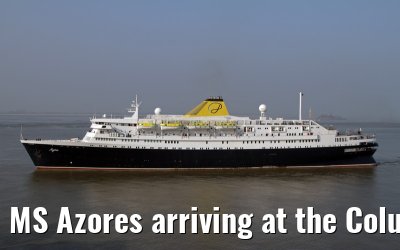 MS Azores arriving at the Columbus Cruise Center Bremerhaven, 03.04.2014