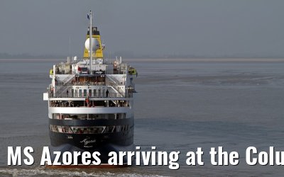 MS Azores arriving at the Columbus Cruise Center Bremerhaven, 03.04.2014
