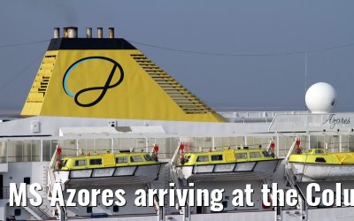 MS Azores arriving at the Columbus Cruise Center Bremerhaven, 03.04.2014