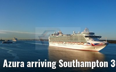 Azura arriving Southampton 30.04.2016