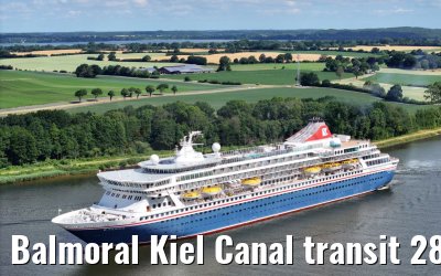 Balmoral Kiel Canal transit 28.06.2023