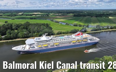 Balmoral Kiel Canal transit 28.06.2023