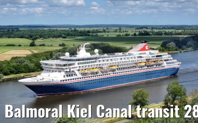 Balmoral Kiel Canal transit 28.06.2023