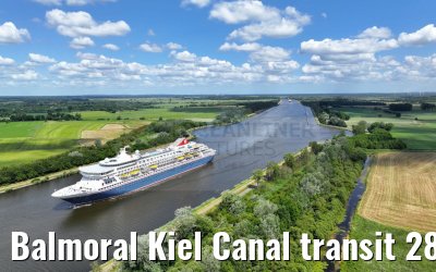 Balmoral Kiel Canal transit 28.06.2023