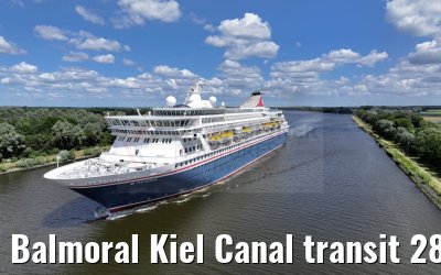 Balmoral Kiel Canal transit 28.06.2023