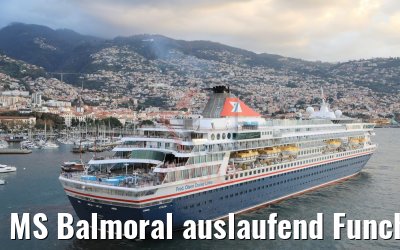 MS Balmoral auslaufend Funchal 31.12.2018