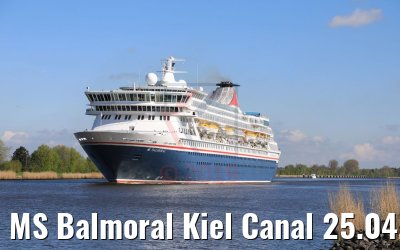 MS Balmoral Kiel Canal 25.04.2019