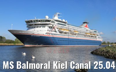 MS Balmoral Kiel Canal 25.04.2019