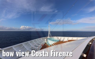 bow view Costa Firenze