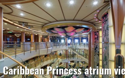 Caribbean Princess atrium view