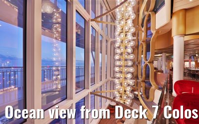 Ocean view from Deck 7 Colosseo Costa Toscana