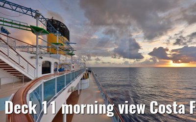 Deck 11 morning view Costa Firenze