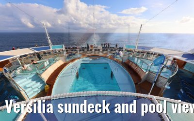 Versilia sundeck and pool view from deck 11