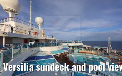 Versilia sundeck and pool view from deck 11