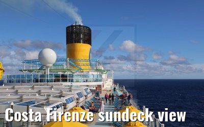 Costa Firenze sundeck view