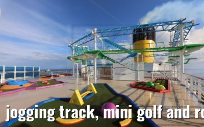 jogging track, mini golf and rope garden Costa Firenze