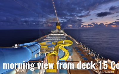 morning view from deck 15 Costa Firenze