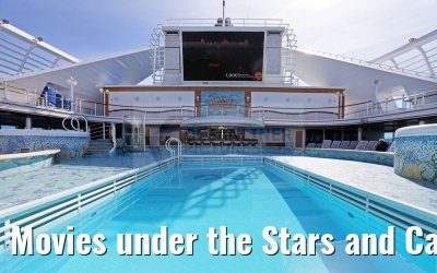 Movies under the Stars and Calypso Reef and Pool Caribbean Princess