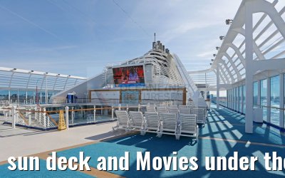 sun deck and Movies under the Stars Caribbean Princess