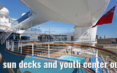 sun decks and youth center outdoor area Caribbean Princess