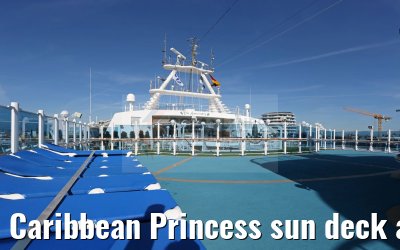 Caribbean Princess sun deck area