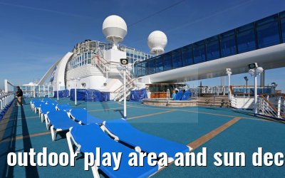 outdoor play area and sun deck Caribbean Princess