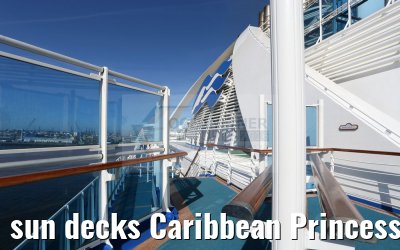 sun decks Caribbean Princess