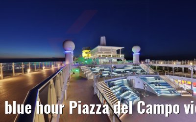 blue hour Piazza del Campo view Costa Toscana