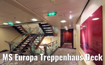 MS Europa Treppenhaus Deck 7