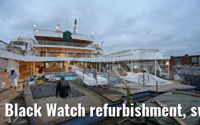 Black Watch refurbishment, swimming pool and sun decks 12.12.2016