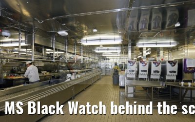 MS Black Watch behind the scenes, the Glentanar Restaurant kitchen 12.12.2016