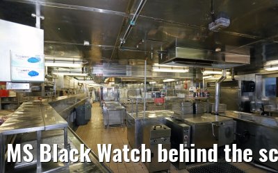 MS Black Watch behind the scenes, the Glentanar Restaurant kitchen 12.12.2016