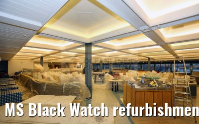 MS Black Watch refurbishment, the Glentanar Restaurant 12.12.2016