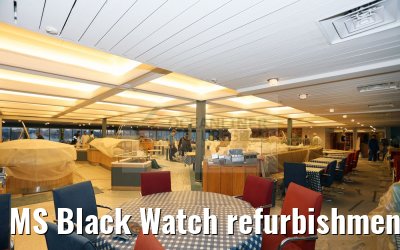 MS Black Watch refurbishment, the Glentanar Restaurant 12.12.2016