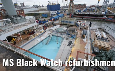 MS Black Watch refurbishment, swimming pool area and sun decks 12.12.2016