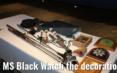 MS Black Watch the decoration in the new Black Watch Room Restaurant 12.12.2016