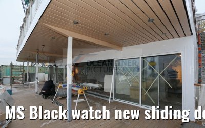 MS Black watch new sliding doors lido lounge outdoor area 06.12.2016